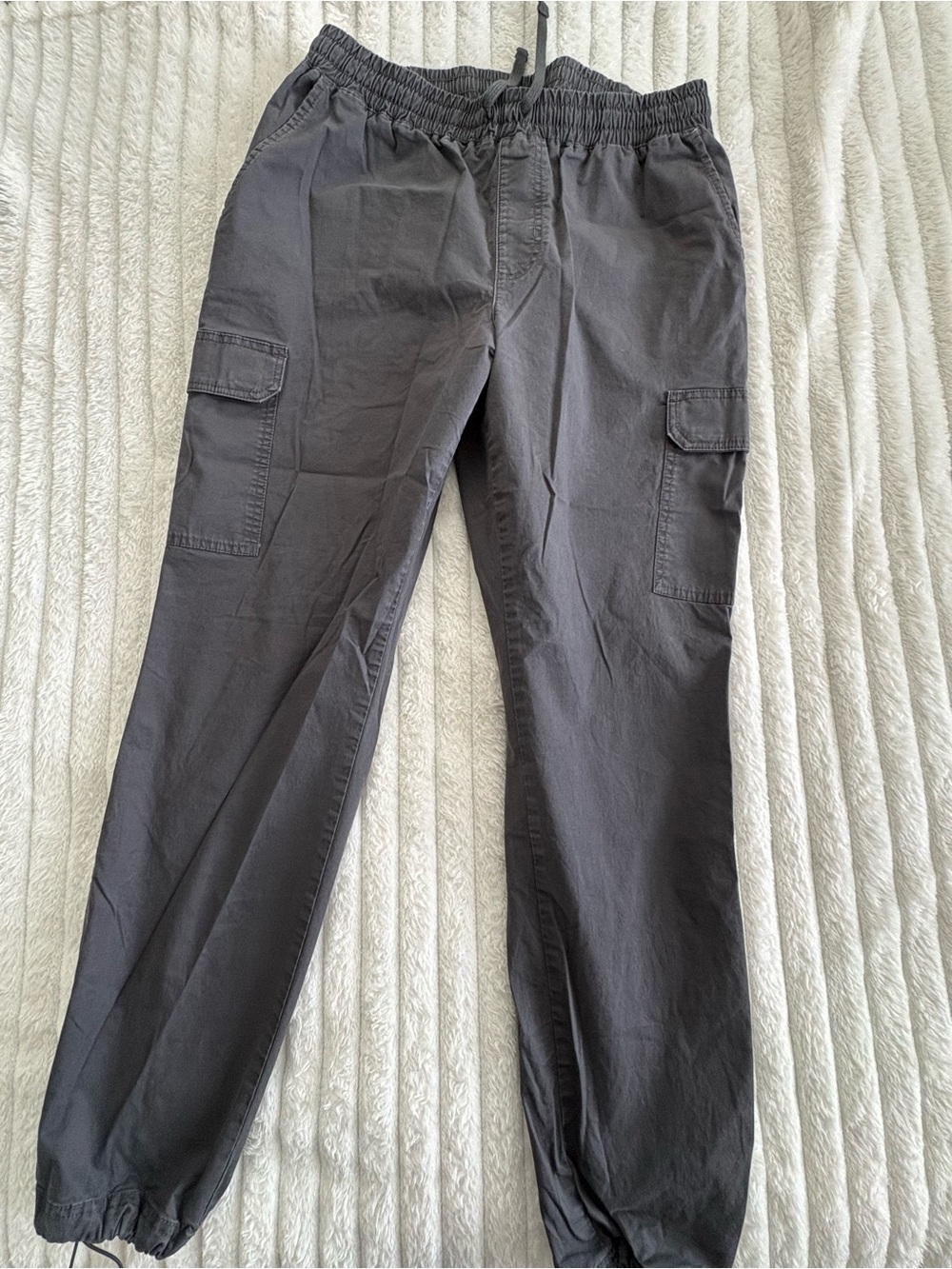Men's Columbia Elastic Waist Cargo Pants - Charcoal Gray
